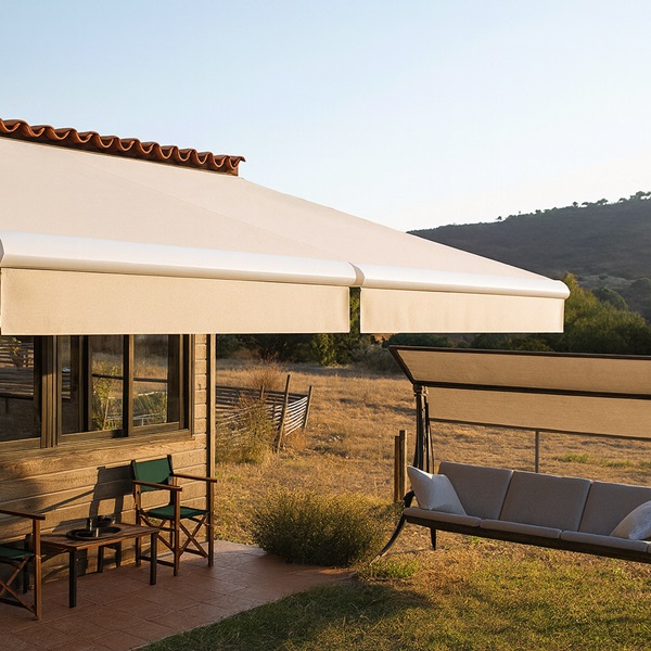 Toile re entoilage de store banne unie